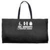 sex weights and protein shakes Weekender Totes
