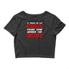 please drag across the finish line Crop Top