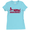 reno air racer decal air racing unlimited Ladies Fitted T-Shirt
