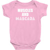muscles and mascara Baby Onesie
