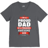 proud dad son V-Neck Tee