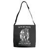 vater und tochter unzertrennlism Adjustable Strap Totes