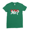YOU WANT KISS ME Ladies Fitted T-Shirt