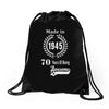 made in 1945 70 years of being awesome Drawstring Bags