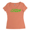 black funny glow in dark glowing Women's Triblend Scoop T-shirt