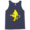 sasquatch guitar gear  funny bigfoot yeti comic monster retro Tank Top