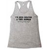 i've been creating a tiny human Racerback Tank