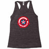 deadpool was here (captain america) Racerback Tank
