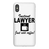 instant lawyer just add coffee iPhoneX