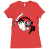 samurai jack and aku yin yang Ladies Fitted T-Shirt