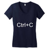ctrl+c Women's V-Neck T-Shirt
