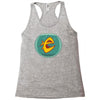 angry goldfish cartoon Racerback Tank