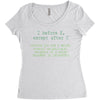 i before e grammar rule Women's Triblend Scoop T-shirt