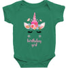 birthday unicorn family series birthday girl Baby Bodysuit