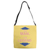the man   the legend funny Adjustable Strap Totes