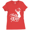 trophy wife deer Ladies Fitted T-Shirt