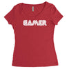 gamert   funny comic console gamers Women's Triblend Scoop T-shirt