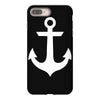 anchor black sailor vintage style navy nautical iPhone 8 Plus