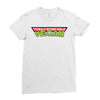 ninja turtles parody vegan Ladies Fitted T-Shirt