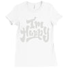 i'm happy Ladies Fitted T-Shirt