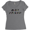 boyfriend friends tv show parody Women's Triblend Scoop T-shirt
