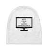 keep calm and watch gilmore girls Baby Beanies