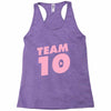 team 10 light pink Racerback Tank