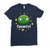 Final Space Chookity with Stars Ladies Fitted T-Shirt