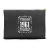 vintage made in 1961 perfectly aged a living legend Accessory Pouches
