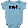 meh geek nerd t shirt funny humor retro Baby Onesie