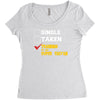 single taken trainin to go super saiyan Women's Triblend Scoop T-shirt