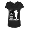 eat sleep battlefield 4, funny Maternity Scoop Neck T-shirt