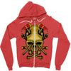 skull axe Zipper Hoodie