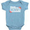 blessed mommy with flower white color Baby Bodysuit
