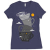 coffee addict Ladies Fitted T-Shirt