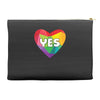 Yes Lgbt Heart Accessory Pouches