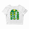 cheesy talk Crop Top