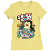 snore loops Ladies Fitted T-Shirt