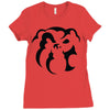dog face Ladies Fitted T-Shirt