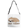 Sloth Says Not Today Adjustable Strap Totes