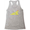 evolution lego basketball sports funny Racerback Tank