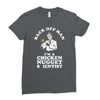 chicken nugget scientist Ladies Fitted T-Shirt