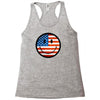 patriotic smiley face Racerback Tank