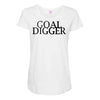 goal digger Maternity Scoop Neck T-shirt
