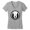 logo monument stars Women's V-Neck T-Shirt