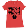 what's the plural of plural Ladies Fitted T-Shirt