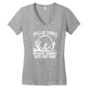 roller derby   zombie Women's V-Neck T-Shirt