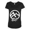bc mountains british col Maternity Scoop Neck T-shirt