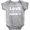 rescue love Baby Onesie