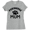 pekingese mum Ladies Fitted T-Shirt